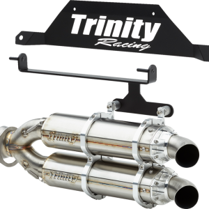 TRINITY RACING Slip-On Muffler - Stainless Steel TR-4182S