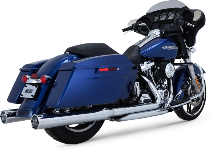 VANCE & HINES Monster Round Muffler for FL - Chrome Glide 2017-2024 16780