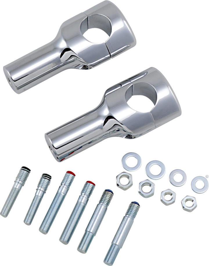 DRAG SPECIALTIES Risers - Big Buffalo - 4" - Chrome 0602-0468