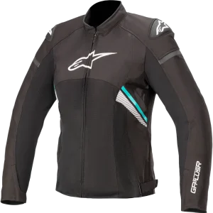 ALPINESTARS Stella T-GP Plus R v3 Air Jacket - Black/White/Teal - 2XL 331062012702X