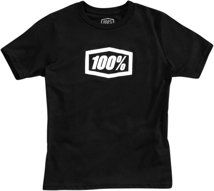 100% Youth Icon T-Shirt - Black - Large 20001-00006