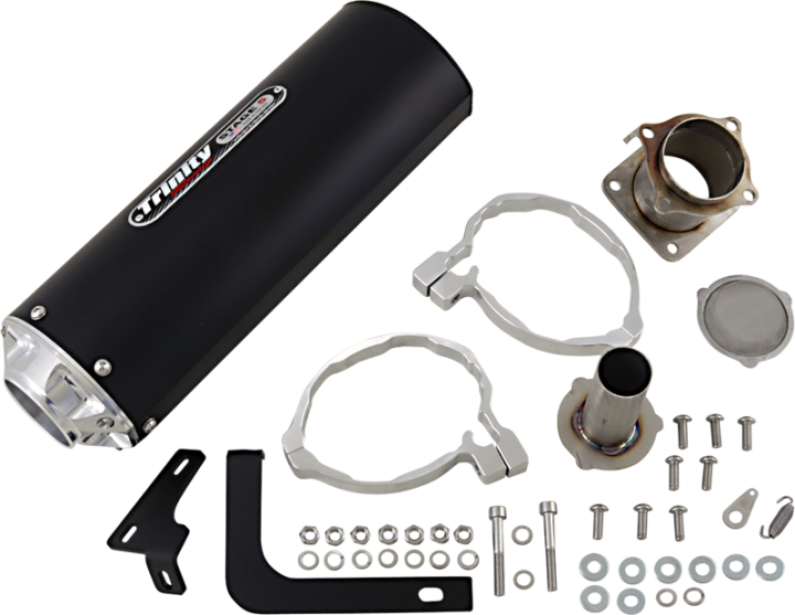 TRINITY RACING Muffler - Black TR-4176S-BK