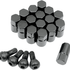 MOOSE UTILITY Lug Nut - 12 mm x 1.25 - Black - 16 Pack SP300MO206B