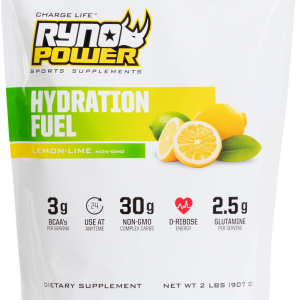 RYNO POWER Hydration Fuel Drink Mix - Lemon/Lime - 2 lb - 20 Servings HYD-LL