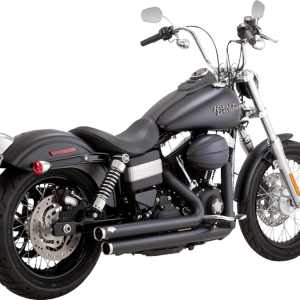 VANCE & HINES Big Shots Staggered Exhaust System - Black 47338