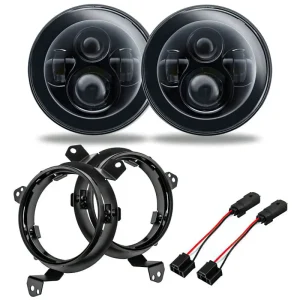 Oracle Jeep Wrangler JL/Gladiator JT 7in. High Powered LED Headlights (Pair) - No Halo 5769J-504