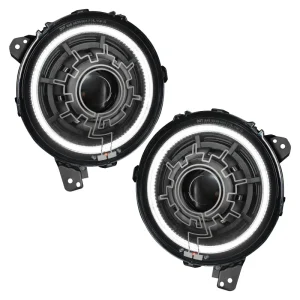 Oracle Lighting 18-22 Jeep Wrangler JL / 20-22 Jeep Gladiator JT Oculus Bi-LED Projector Headlights 5839-111