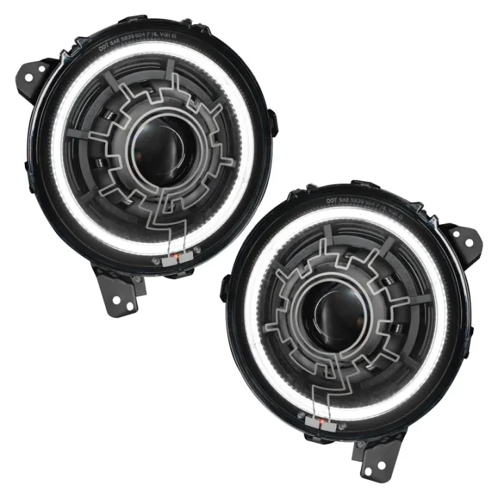 Oracle Lighting 18-22 Jeep Wrangler JL / 20-22 Jeep Gladiator JT Oculus Bi-LED Projector Headlights 5839-111