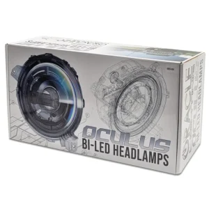 Oracle Oculus Bi-LED Projector Headlights for Jeep JL/Gladiator JT - Satin Silver - 5500K 5839-504-PSC