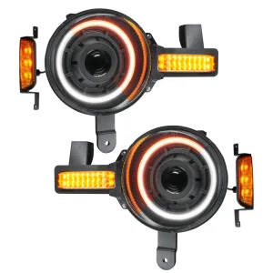 Oracle 2021+ Ford Bronco Oculus Bi-LED Projector Headlights - Amber/White Switchback 5886-023