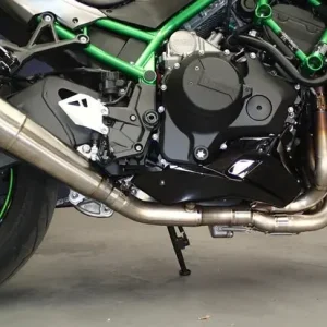 Vandemon Brushed Titanium Exhaust System Ninja ZH2 2020-25 KAWAZH2TIEXHSYSBRUB VA-98