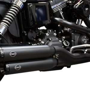 S&S CYCLE Grand National Mufflers - Ceramic Black 550-0725