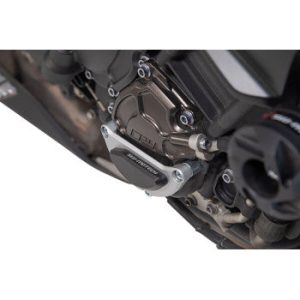 SW-MOTECH Engine Case Protector - Black/Silver - Yamaha - MT-10 2018-2024 MSS.06.564.10000