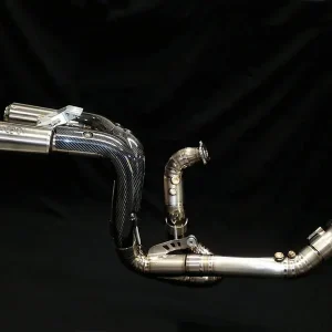Vandemon Ducati Panigale 1199, 1199S, 1299S, 1299 SP & R 2011-18 Titanium High Mount Exhaust System DUC129TIEXHMESA VA-36