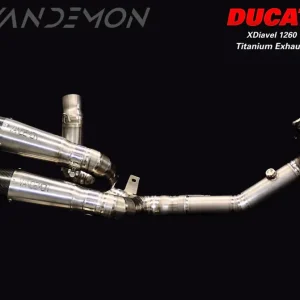 Vandemon Ducati XDiavel & Diavel S 1260 Vandemon Titanium Exhaust System 2016-22 SKU: DUCDVLTITANEXHA VA-9