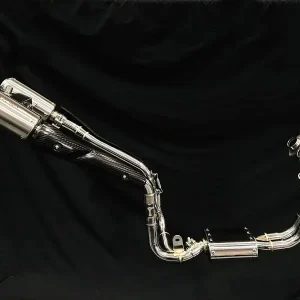 Vandemon CFMOTO single-sided swingarm 450SR-S 2023-2024 Stainless Steel / Titanium High Mount Exhaust System CFMOTO450SRSHMEXHC VA-8
