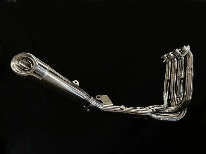 Vandemon Polished Titanium Exhaust System Ninja ZH2 2020-25 KAWAZH2TIEXHSYSPOLB VA-10