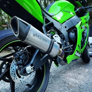 Vandemon ZX10R /ZX10RR 2011-2025 Titanium full Exhaust system with Carbon Fiber tip KAWAZX10EXTICFBA VA-89