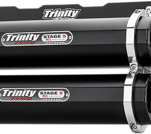 TRINITY RACING Dual Exhaust - Cerakote Black TR-4166D-CB