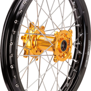 MOOSE RACING Wheel Assembly - SX-1 - Complete - Rear - Black Wheel/Gold Hub - 19x2.15 - Suzuki SR-21519-BKGD