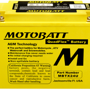 Motobatt Battery Mbtx24u Sealed Factory Activated 491-1018