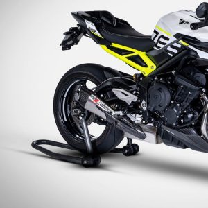 ZARD Exhaust Full System stainless steel with carbon cap for Triumph Street Triple 765 2024 ZTP103S00SCR