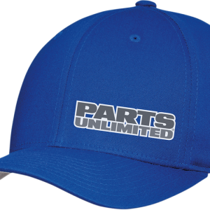 THROTTLE THREADS Parts Unlimited Curved Bill Hat - Blue - Large/XL PSU29H51RBLR