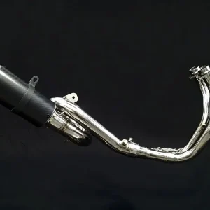 Vandemon Yamaha MT07 FZ07 XSR700 Titanium Exhaust System Carbon Muffler 2014-2024 YAMAMT07EXHTICFC VA-80