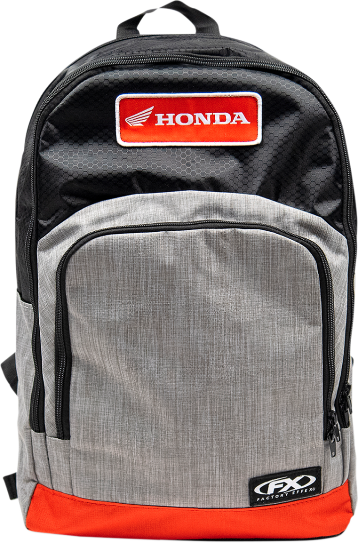 FACTORY EFFEX Honda Standard Backpack - Black/Gray/Red 23-89310