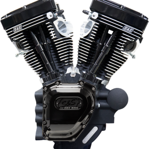 S&S CYCLE T143 Long Block Engine - Black NOT RECOMMENDED F/TRIKES 310-0837A
