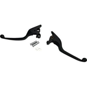 DRAG SPECIALTIES Lever Set - Narrow - Black 0610-2322