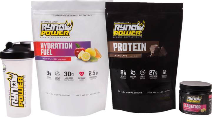 RYNO POWER Essentials Package - Chocolate, Fruit Punch PKGESNTLCHOCFP