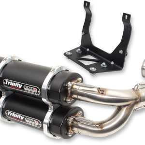 TRINITY RACING Stage 5 Dual Exhaust - Black TR-4161D-BK