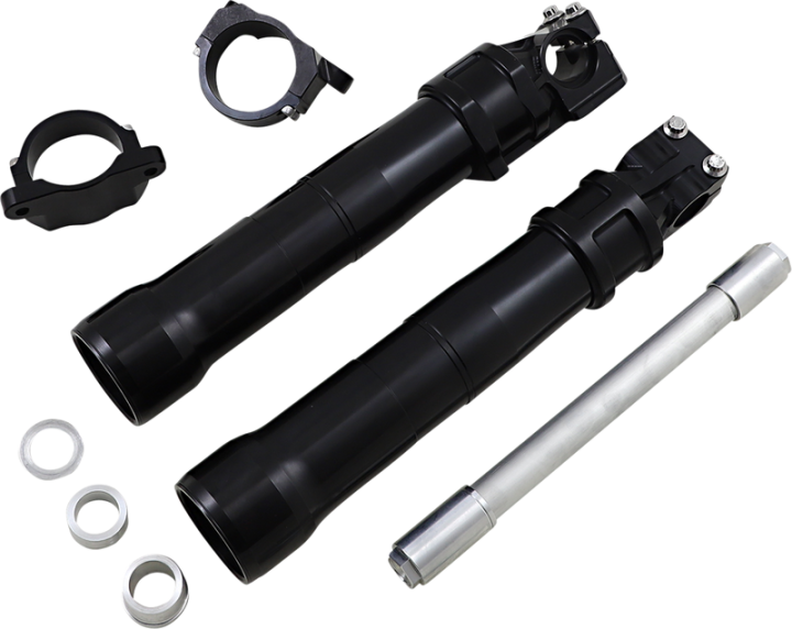 ALLOY ART Lower Fork Legs - 49 mm ABS - Black 49LLFL-2ABS