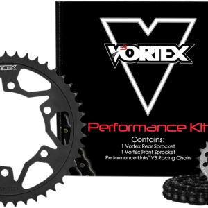 VORTEX Chain and Sprocket Kit - WSS - Black - Suzuki GSX-R1000 CK5166