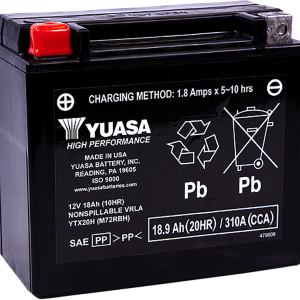 YUASA AGM Battery - YTX20H YUAM72RBH