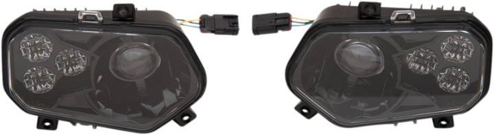 MOOSE UTILITY LED Headlight - RZR800/900 - Black 100-3355-PU