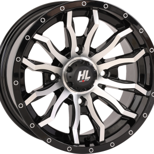 HIGH LIFTER Wheel - HL21 - Front/Rear - Gloss Black w/Machined - 22x7 - 4/137 - 4+3 (+10 mm) 22HL21-1137