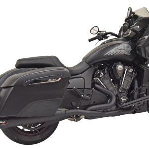 BASSANI XHAUST Black True Duals for Indian Challenger 2020-2021 8H16SB 1810-2809