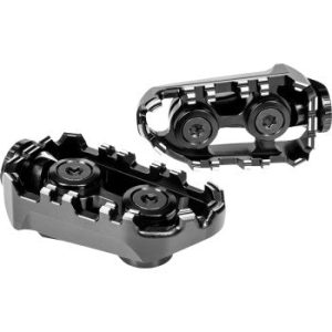 GILLES TOOLING Tech-X Enduro Footpeg - Driver - Black Tuareg 660 2022-2024 RGK-109-UF35-SET-B