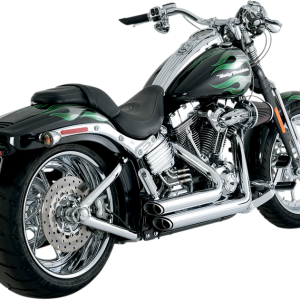 VANCE & HINES Shortshots Staggered Exhaust System - Chrome 17221
