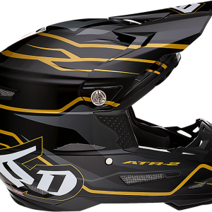 6D ATR-2 Helmet - Phase - Black/Gold - Small 12-2805