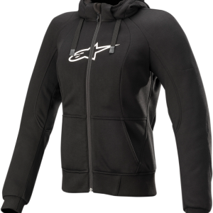 ALPINESTARS Stella Chrome Sport Jacket/Hoodie - Black - Small 4210920-10-S