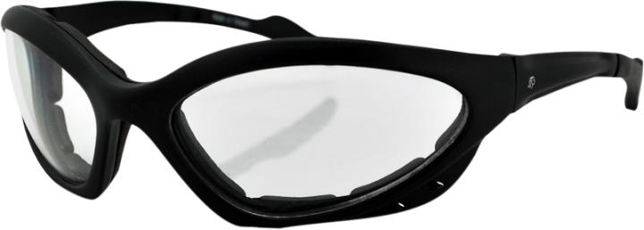 ZAN HEADGEAR Hakan Sunglasses - Matte Black - Clear EZHI001C
