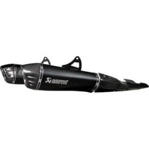 AKRAPOVIC Slip-On Line Mufflers - Titanium Black - Suzuki GSX-1300R Hayabusa S-S13SO4-HRAATBL/1 1811-4838