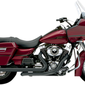 COBRA Dual Speedster Exhaust - Black - Billet Tip - '10-'16 Dresser DISC.SELL 1800-1533 6973B