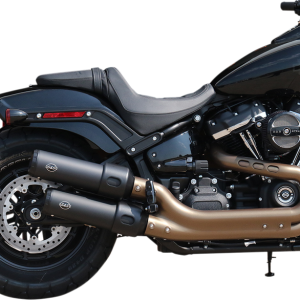 S&S CYCLE Ceramic Black Grand National Mufflers for Fat Bob 550-0734
