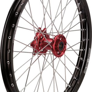 MOOSE RACING Wheel Assembly - SX-1 - Complete - Front - Black Wheel/Red Hub - 21x1.6 - Honda HF-16021-BKRD