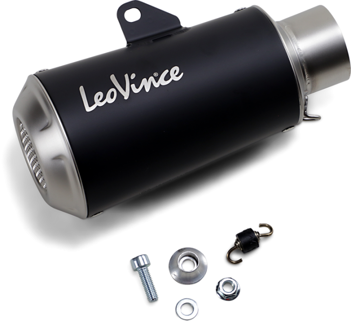 IN STOCK LEOVINCE 54mm Universal LV-10 Slip-On Muffler - Black Edition 9746BU 1811-3792