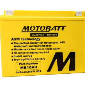 Motobatt Battery Mb16au Sealed Factory Activated 491-1027